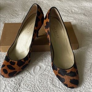 Talbots Animal Print Heels, Calf Hair & Leather, Excellent Condition! Size 8.5